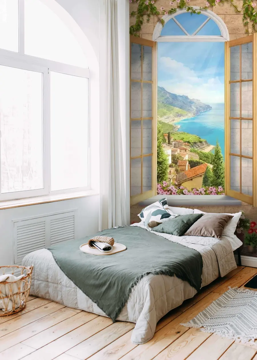 fototapet Floare, apă și plantă u07042