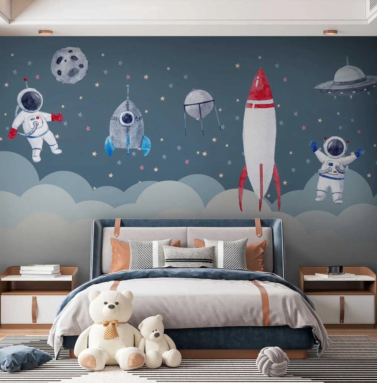 fototapet Cosmonauți în pepinieră u09813