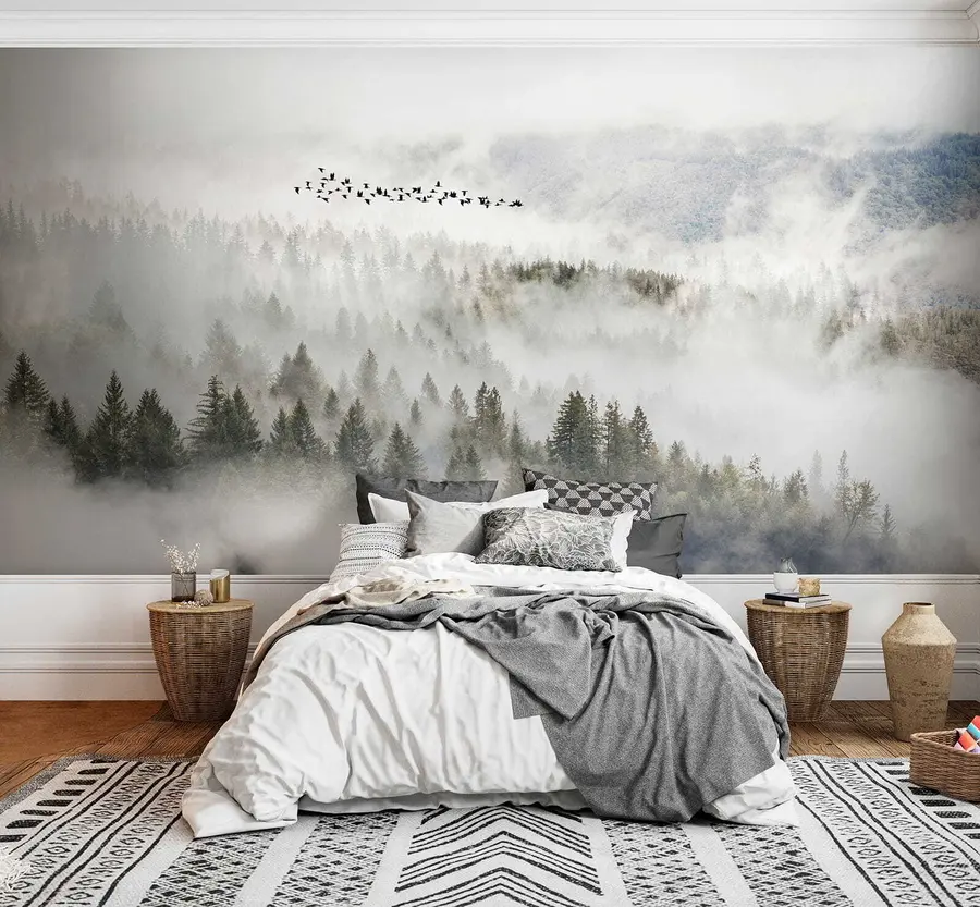 fototapet Nor, cer și munte u13823