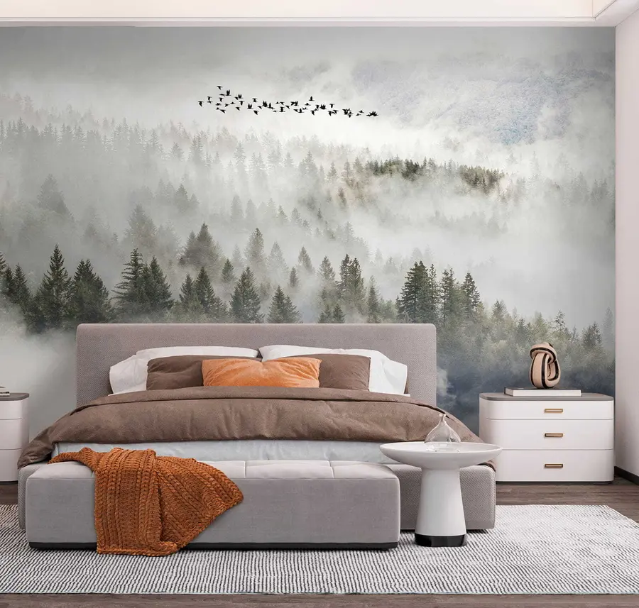 fototapet Nor, cer și munte u13823