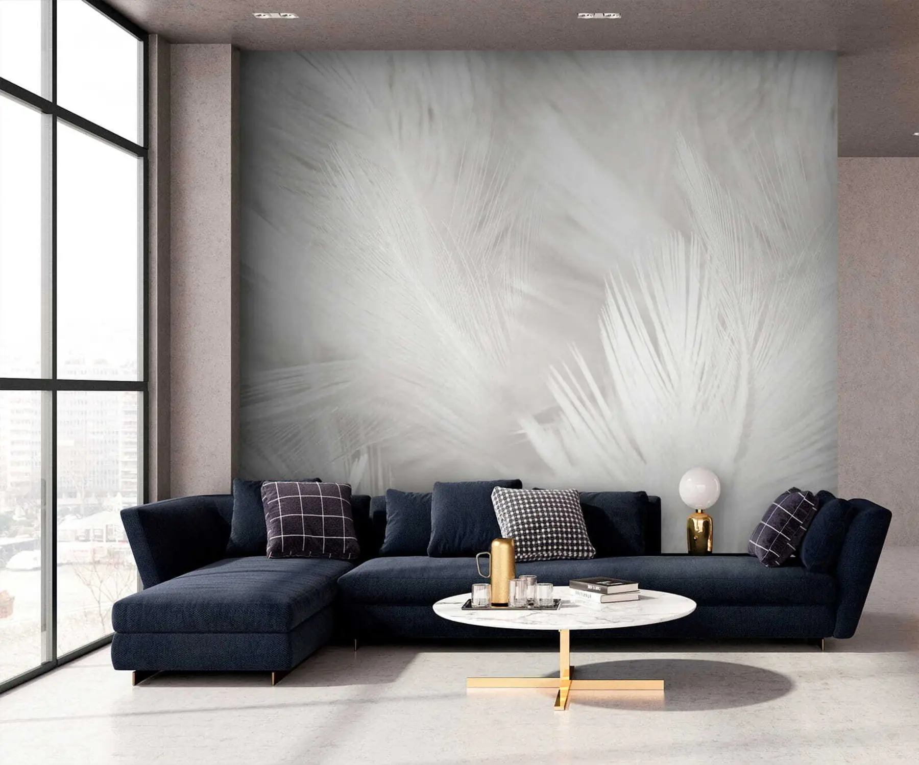 fototapet Plantă, ochi și pană u15622