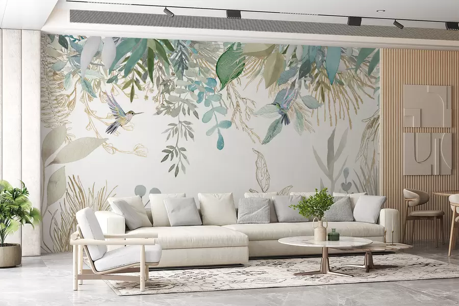 fototapet Botanică, frunze și verde u17579