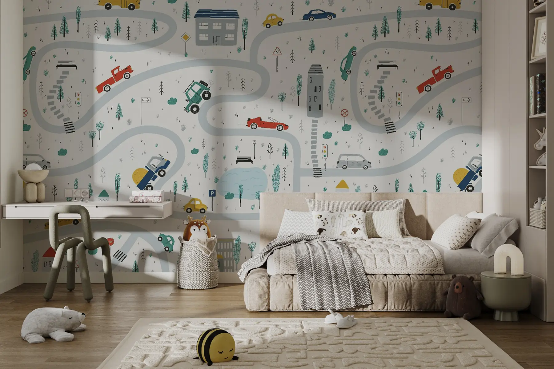 fototapet Labirint de mașini u19938