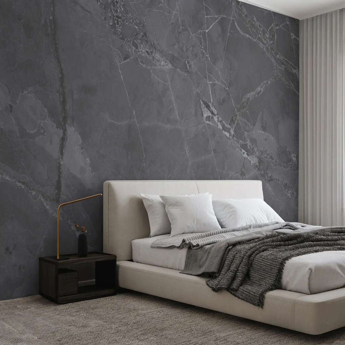 fototapet Marmură gri închis u29912