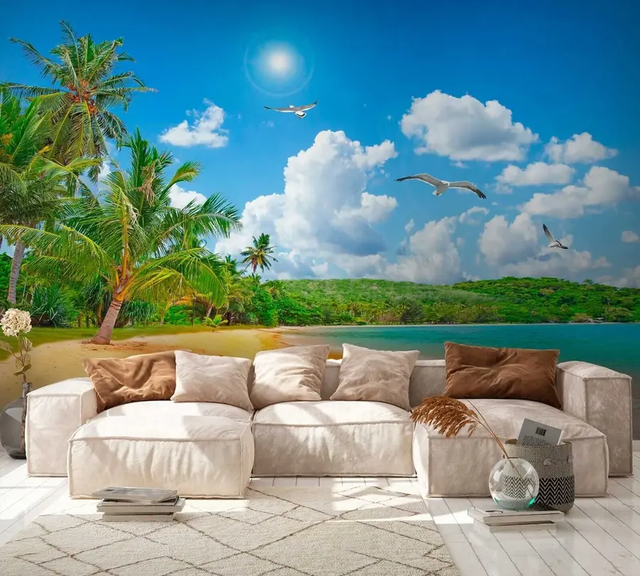 fototapet Palmieri pe țărm u31410