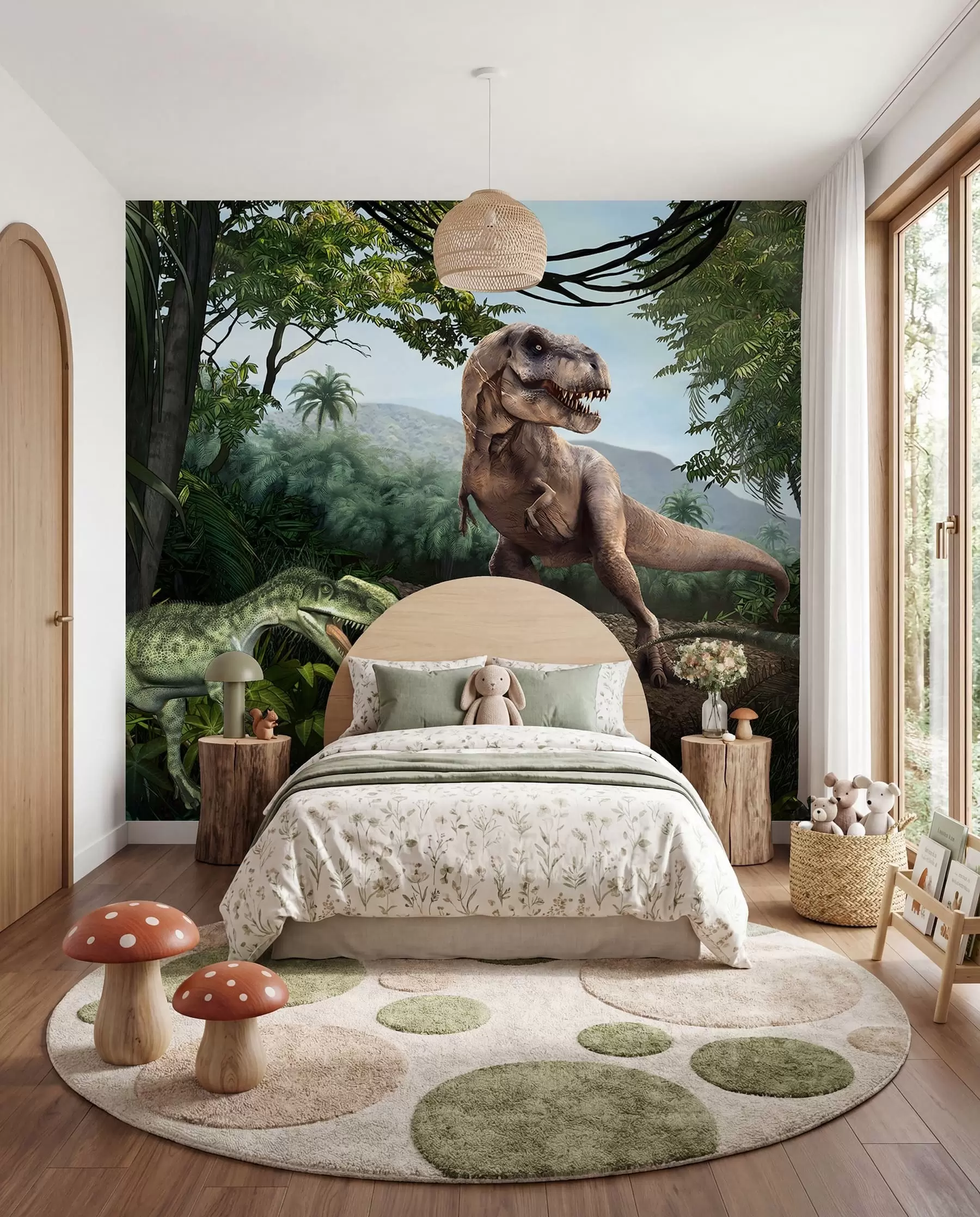 fototapet Dinozauri în junglă u36756