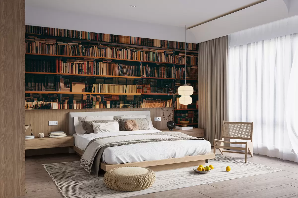 fototapet O bibliotecă mare u40004