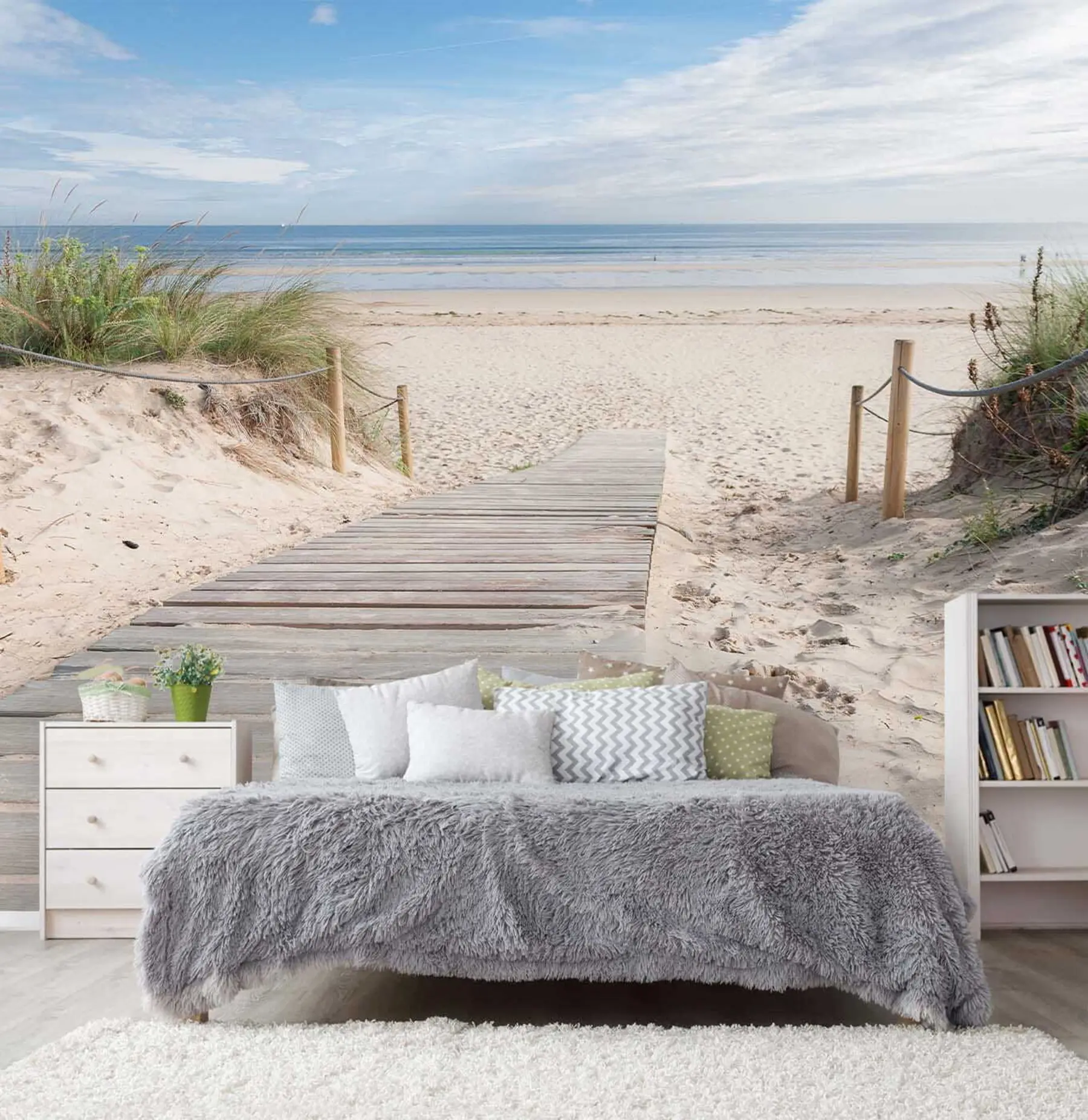 fototapet Cărare spre plaja cu nisip u54357