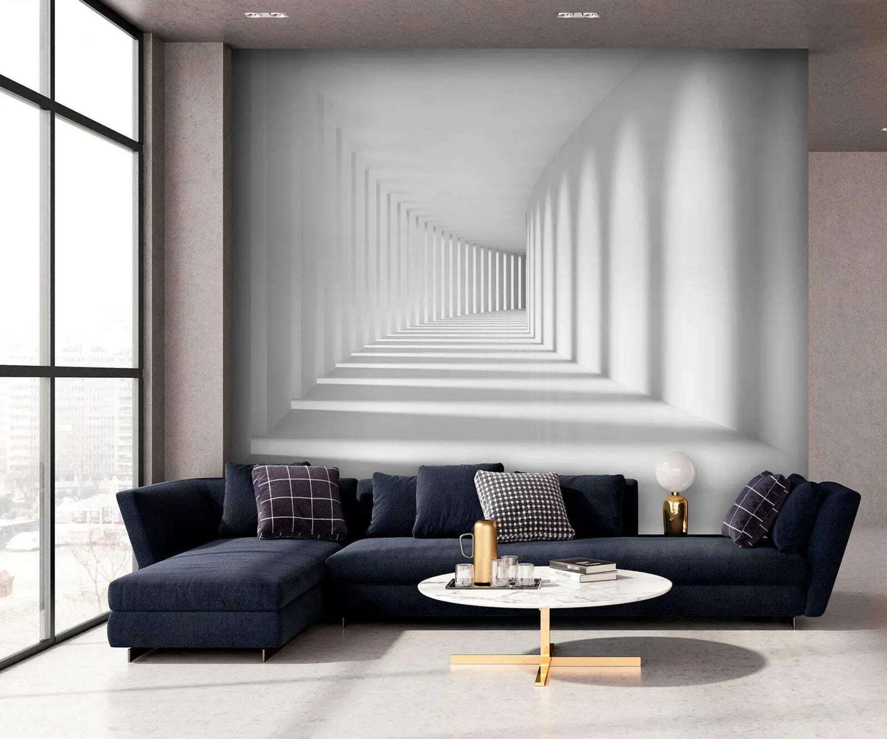 fototapet Gri, artă și paralelă u55301