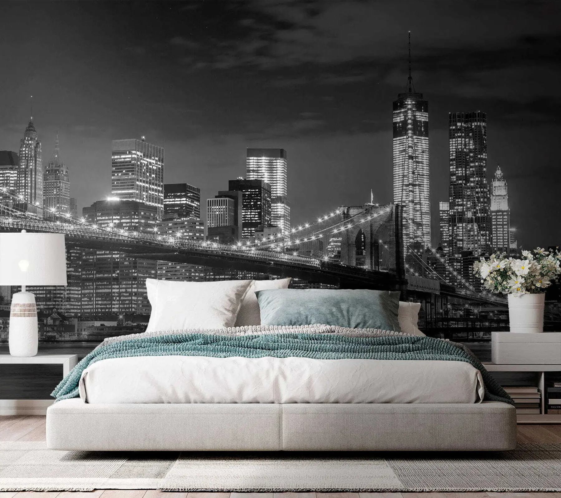 fototapet Apă, zgârie-nori și clădire u56428