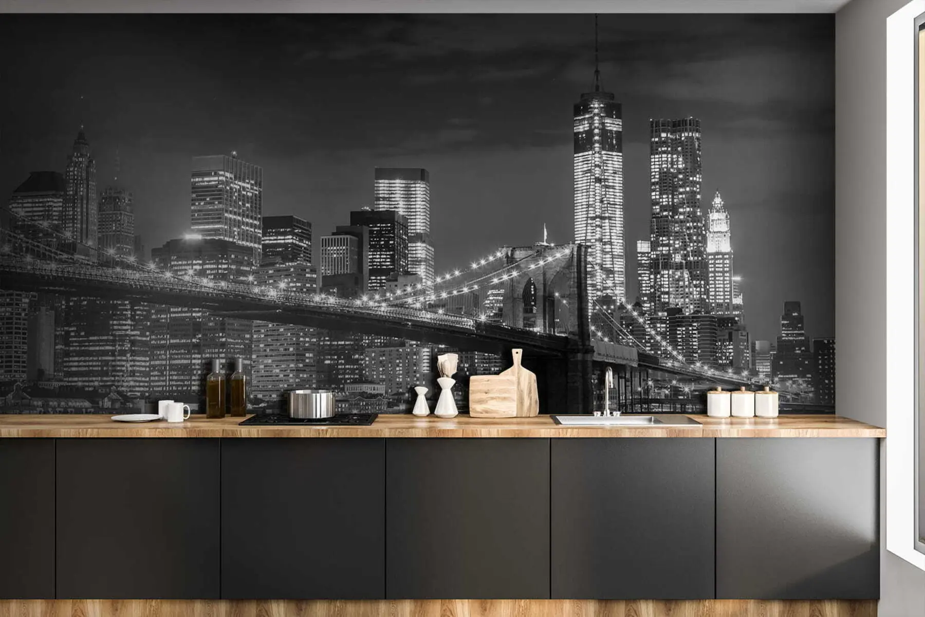 fototapet Apă, zgârie-nori și clădire u56428