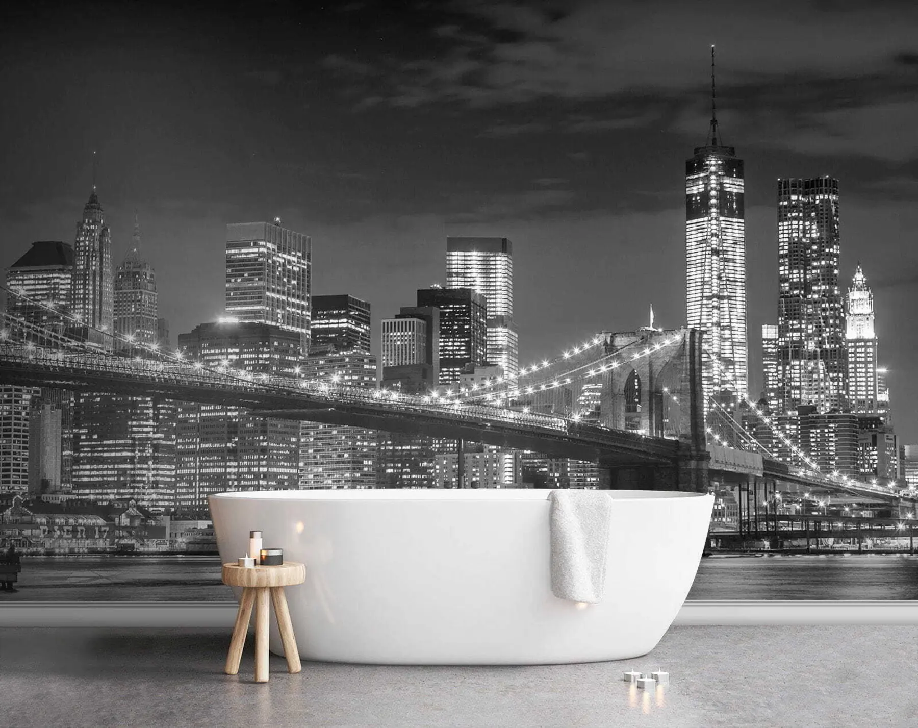 fototapet Apă, zgârie-nori și clădire u56428