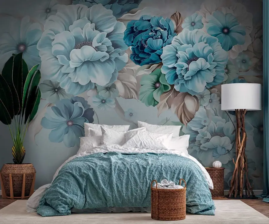 fototapet Flori albastre delicate u59900