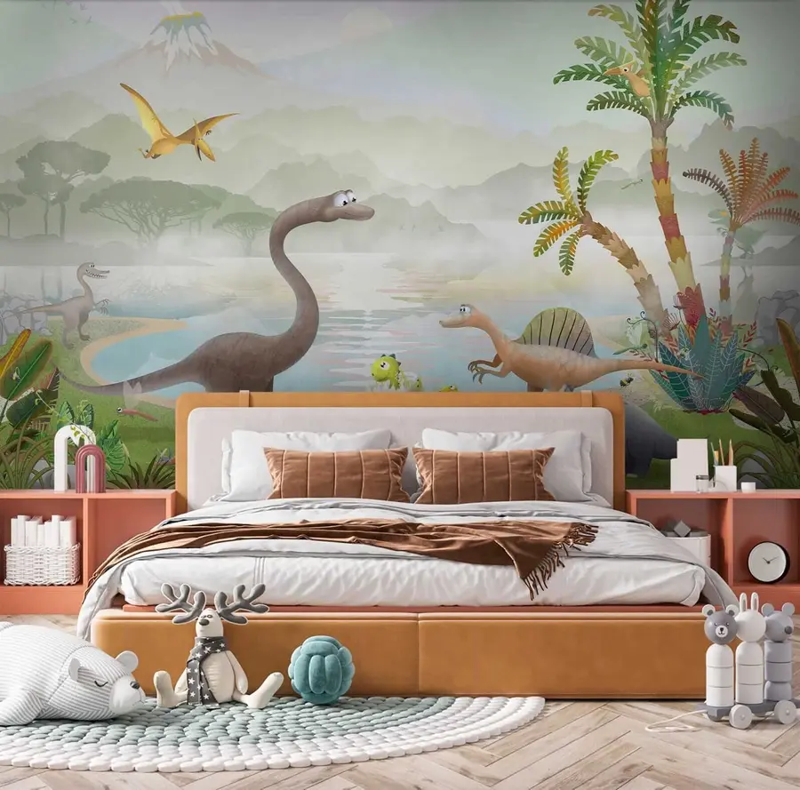 fototapet Pasăre, plantă și ecoregiune u60040