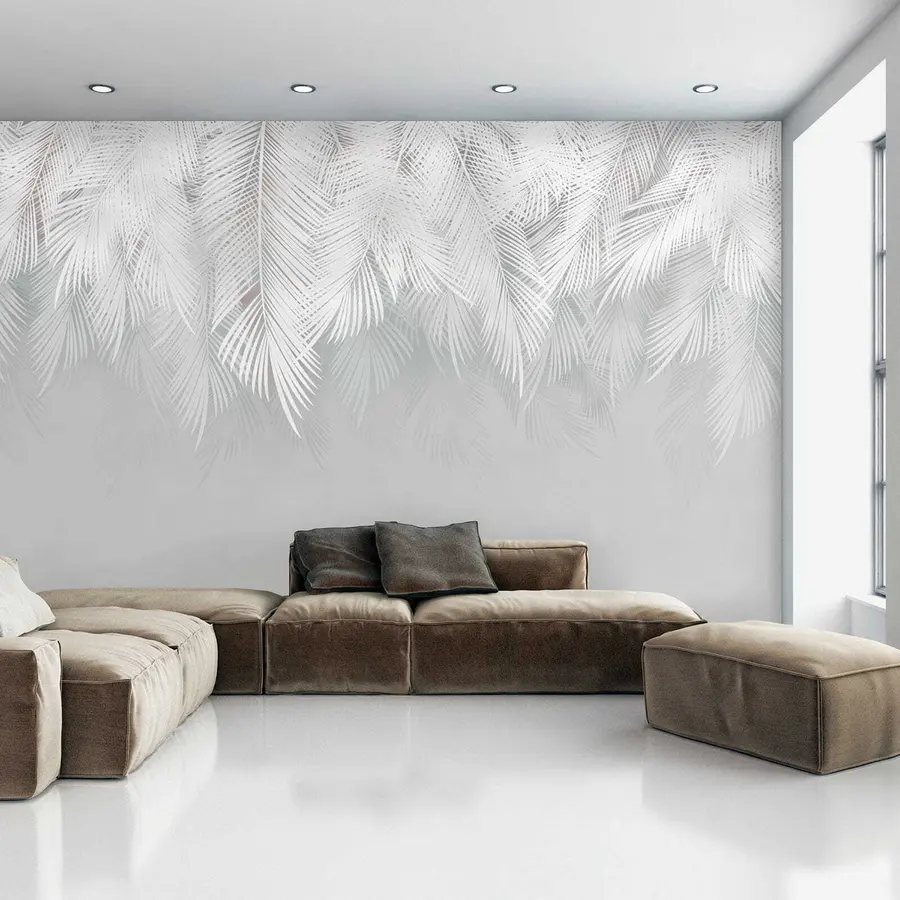 fototapet Apă, plantă și ramură u60201