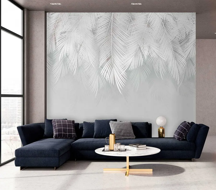 fototapet Apă, plantă și ramură u60201