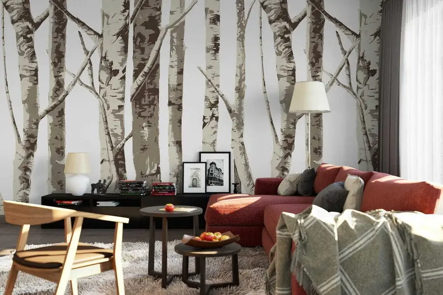 fototapet Plante, crengi și peisaj natural u58970