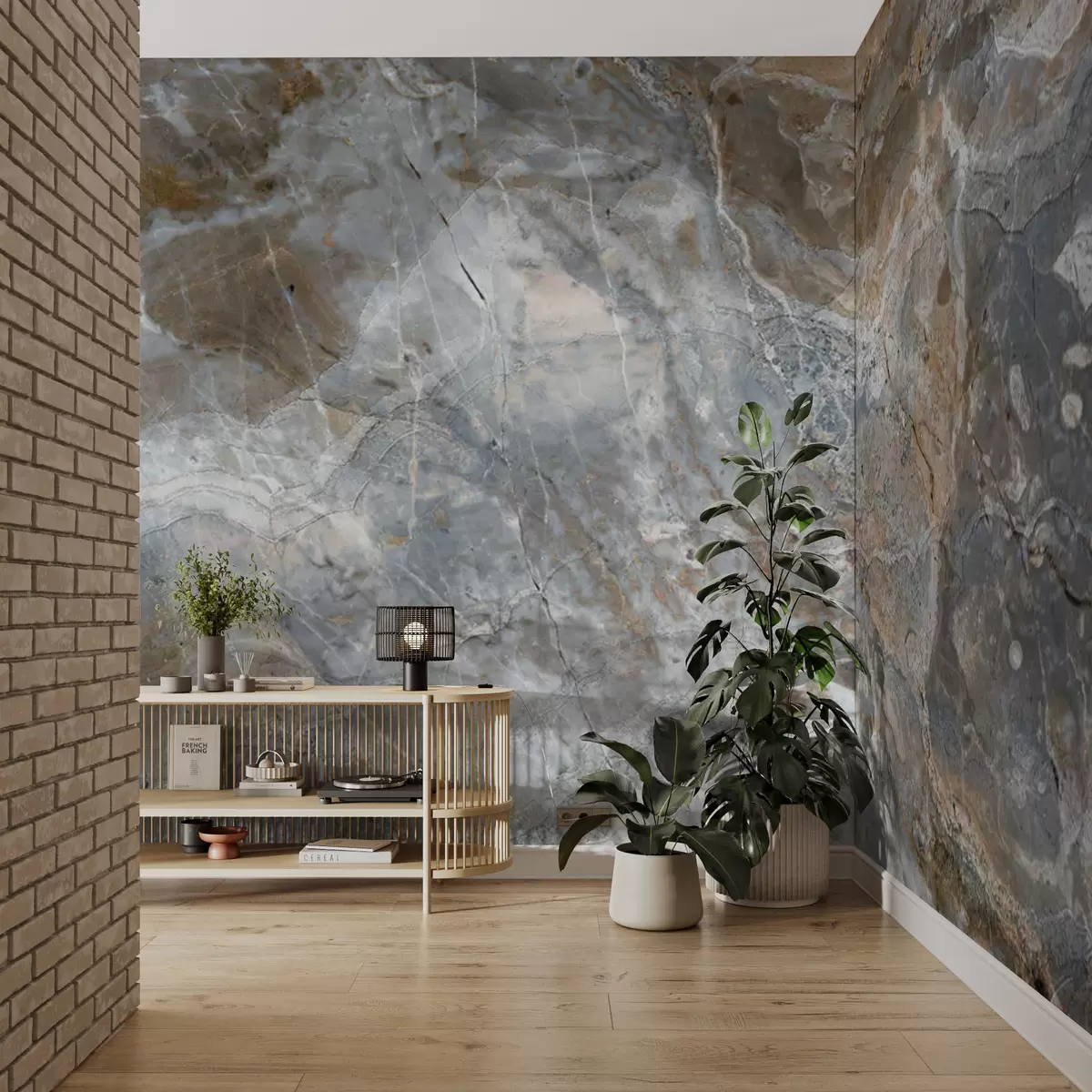 fototapet Marmură gri-bej u71438