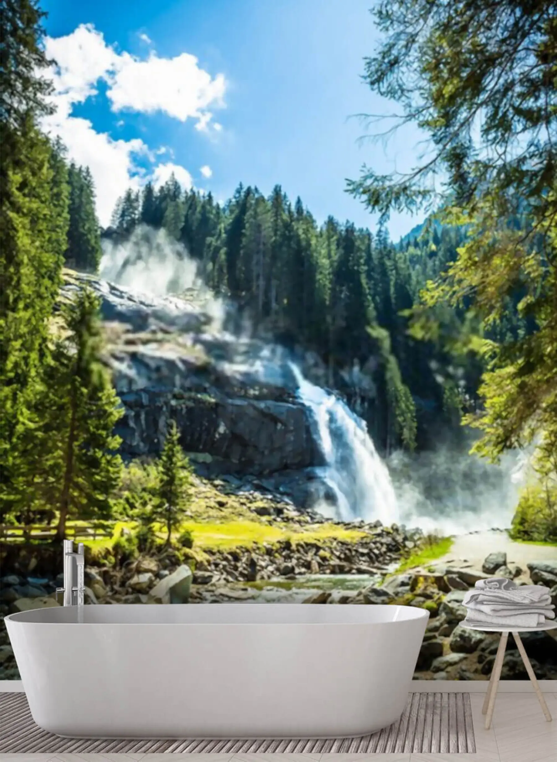 fototapet Apă, plantă și nor u18837