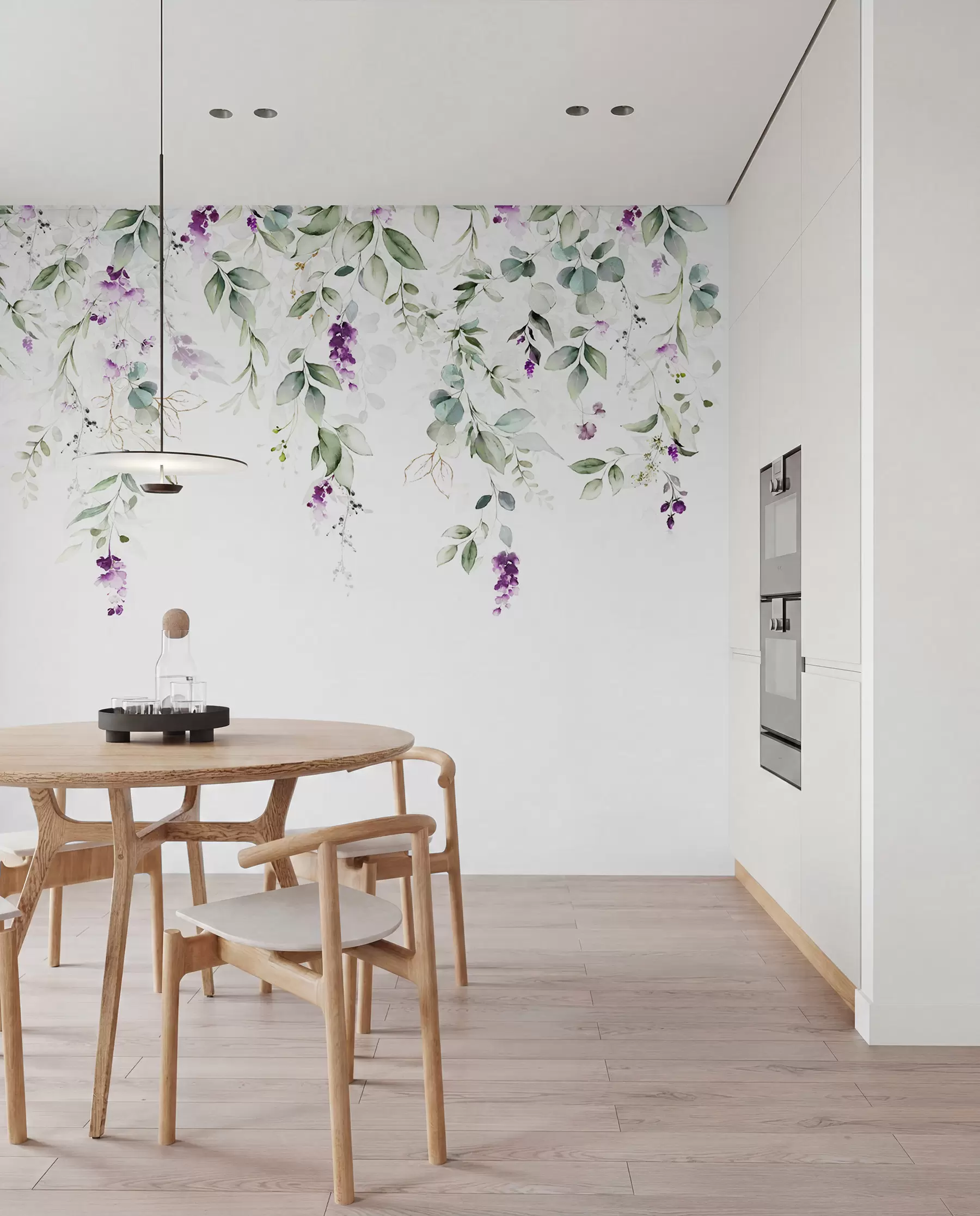 fototapet Flori violet curgătoare u99687