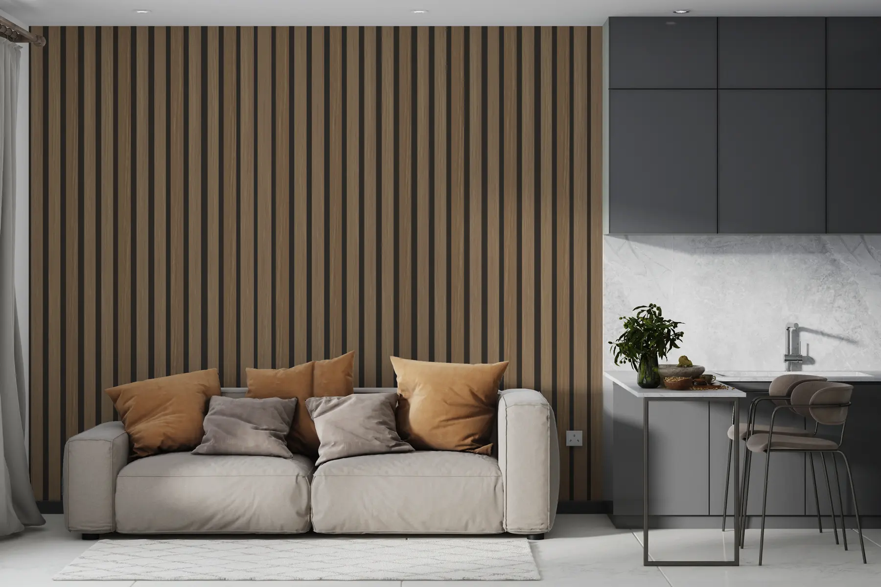 fototapet Textura din lemn stejar, nuc w00021