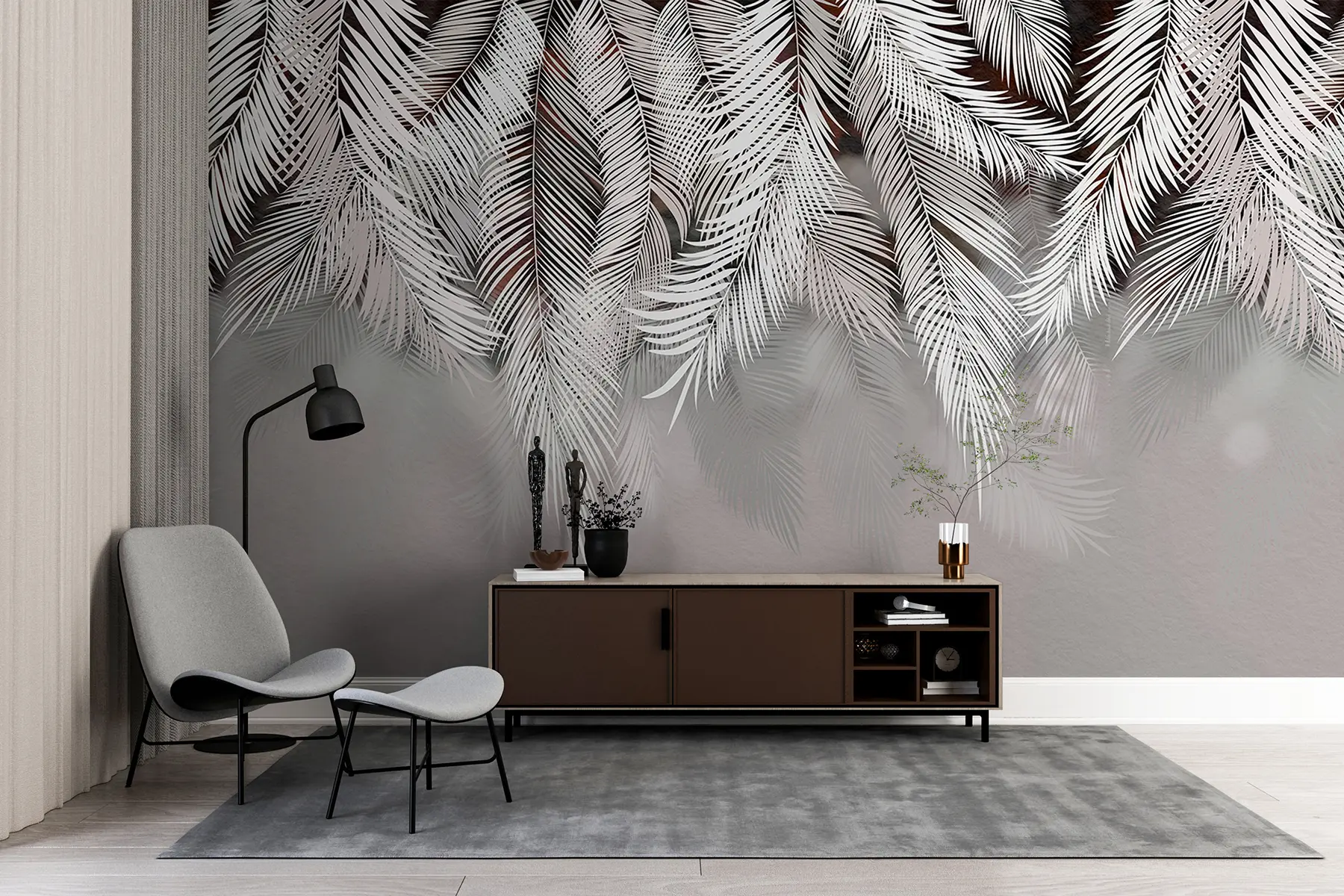 fototapet Frunze tropicale u48556v4d2