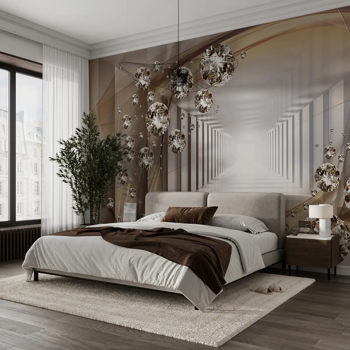 fototapet Tunel Rhinestone u79958d2