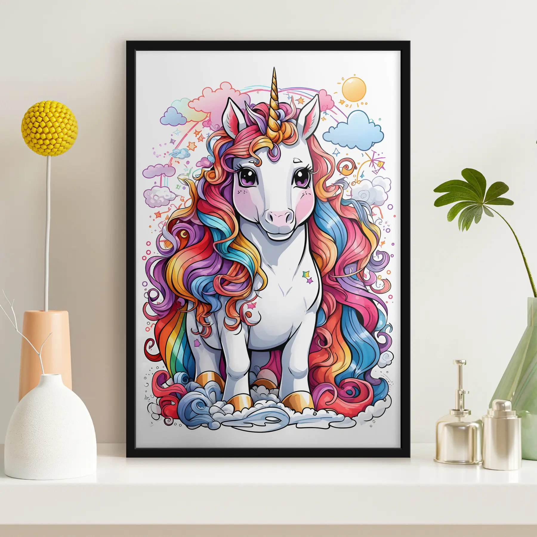 Tablouri Unicorn multicolor f37766