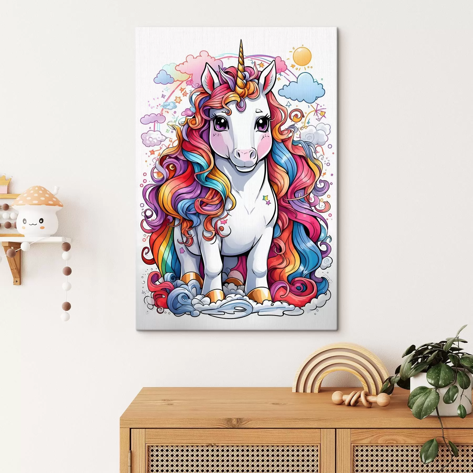 fototapet Unicorn multicolor s37766