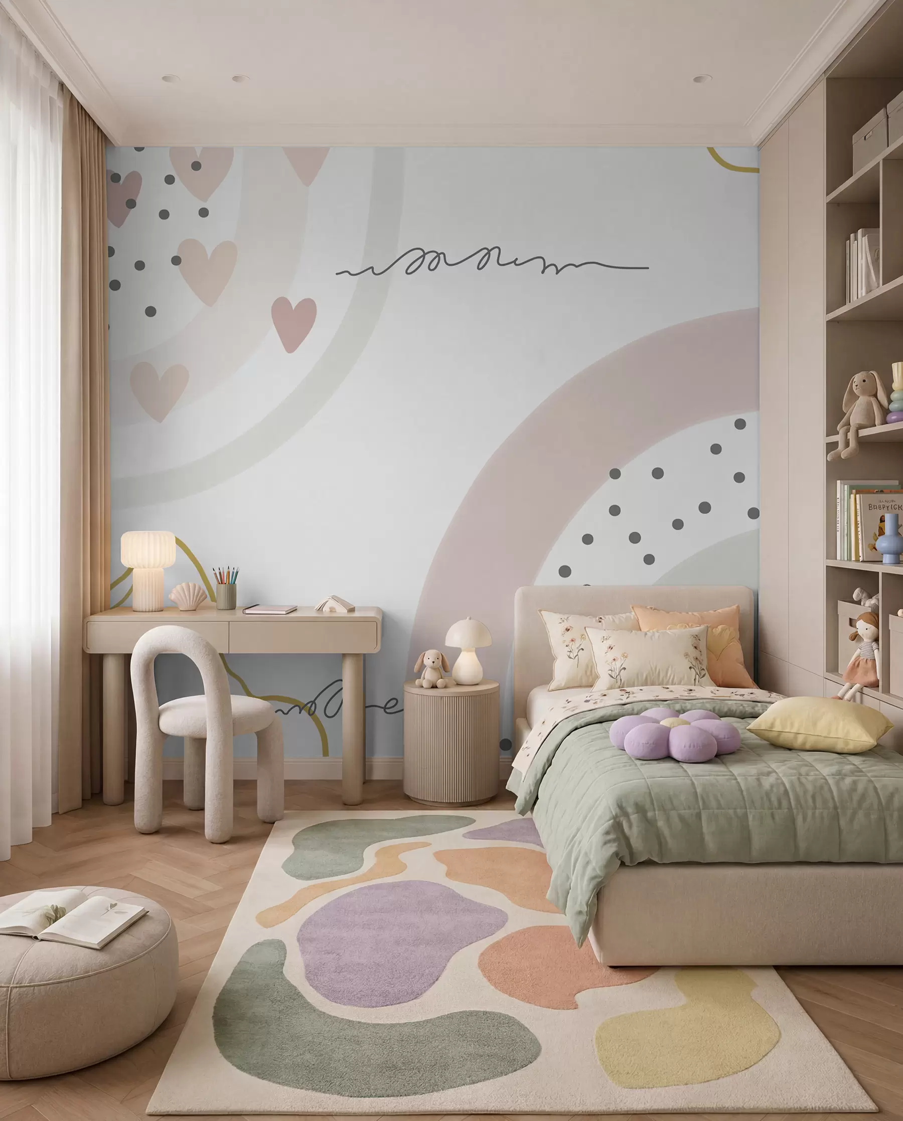fototapet Curcubeu cu buline u99373