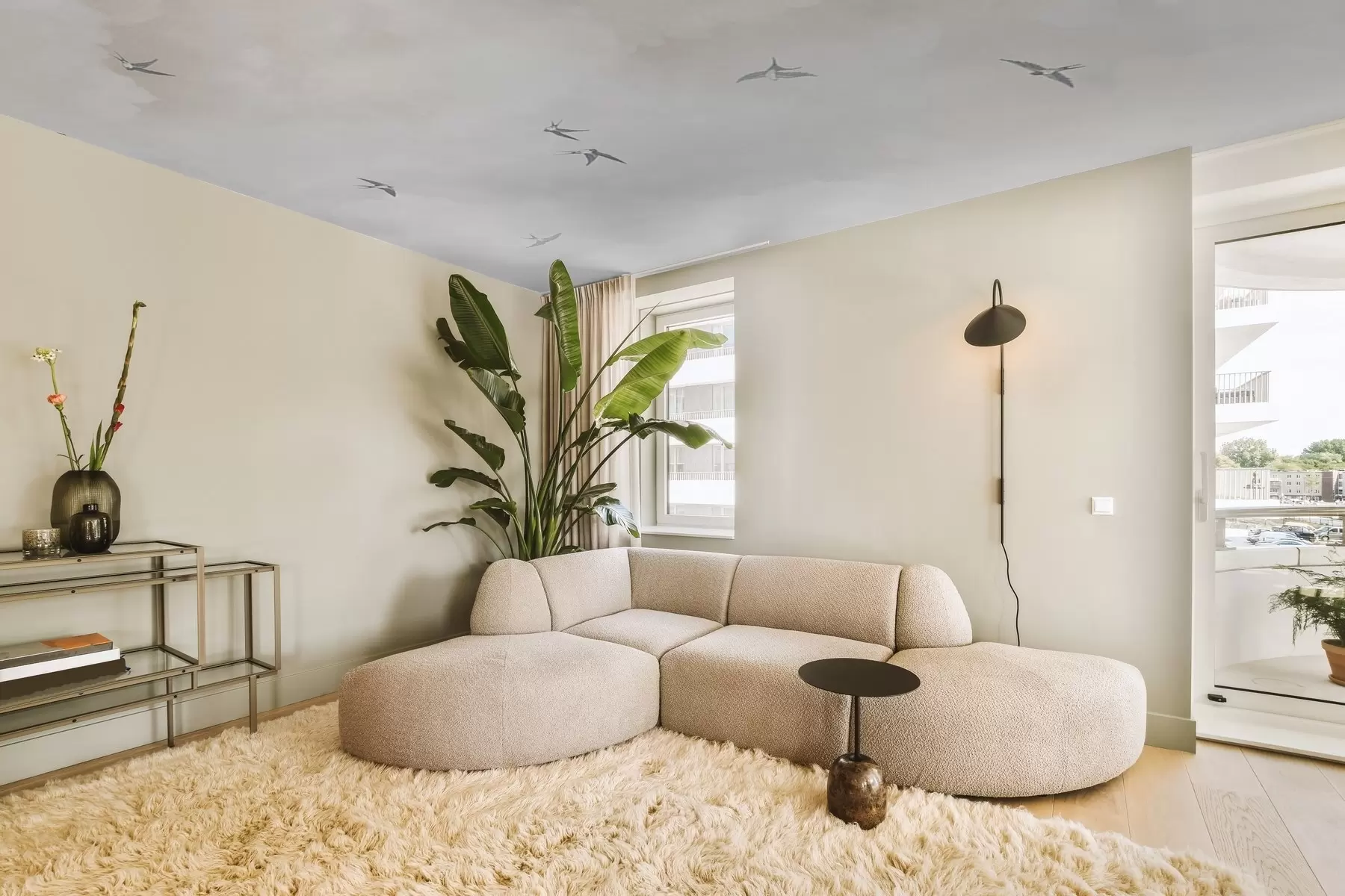 fototapet Cer cu rândunele w00526v2