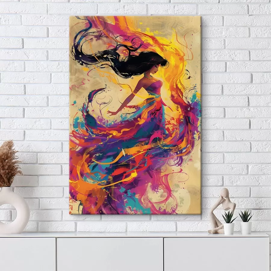 Tablouri Pictura acuarelă a unei fete s38528