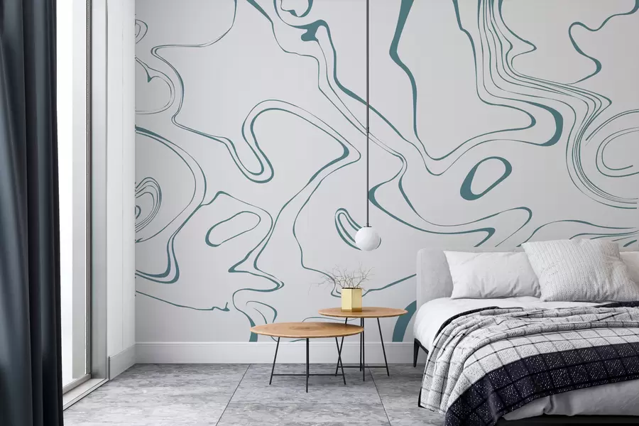 fototapet Fundal abstract cu efect de marmură în albastru w00634v2