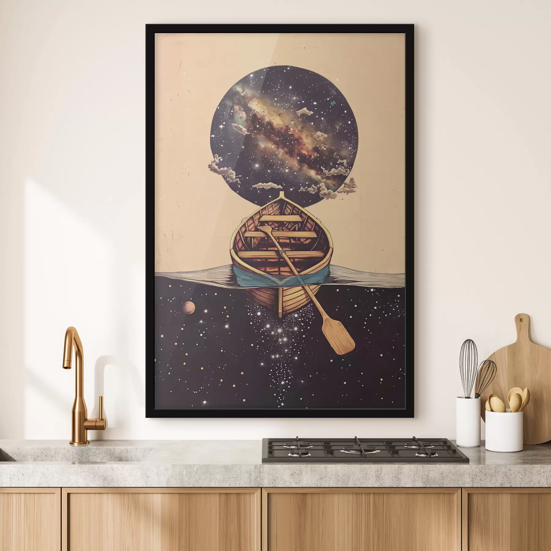 fototapet Barcă în stil spațial f38635