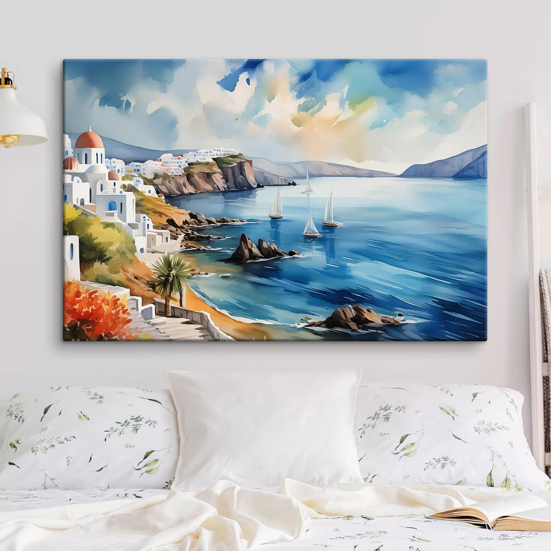 Tablouri Vedere a orașului Santorini s39304