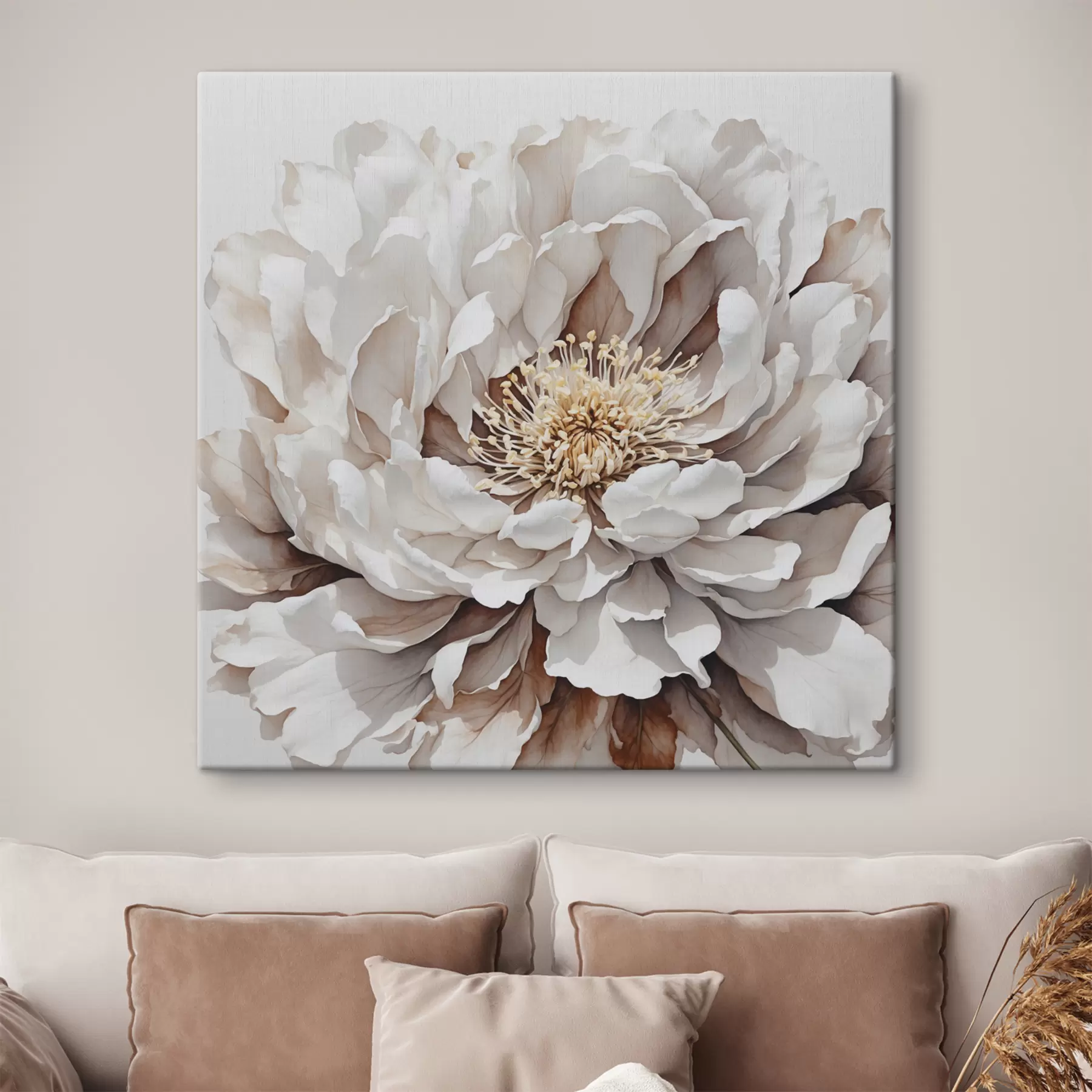 fototapet Floare albă close-up s39178