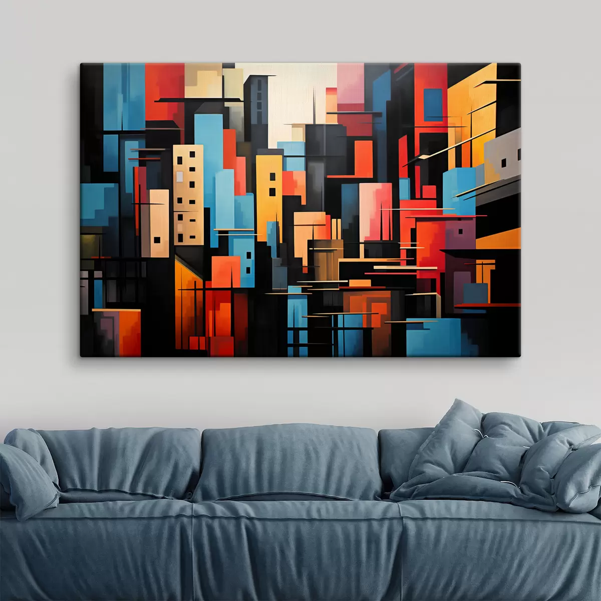 Tablouri Abstracție geometrică a orașului s39716