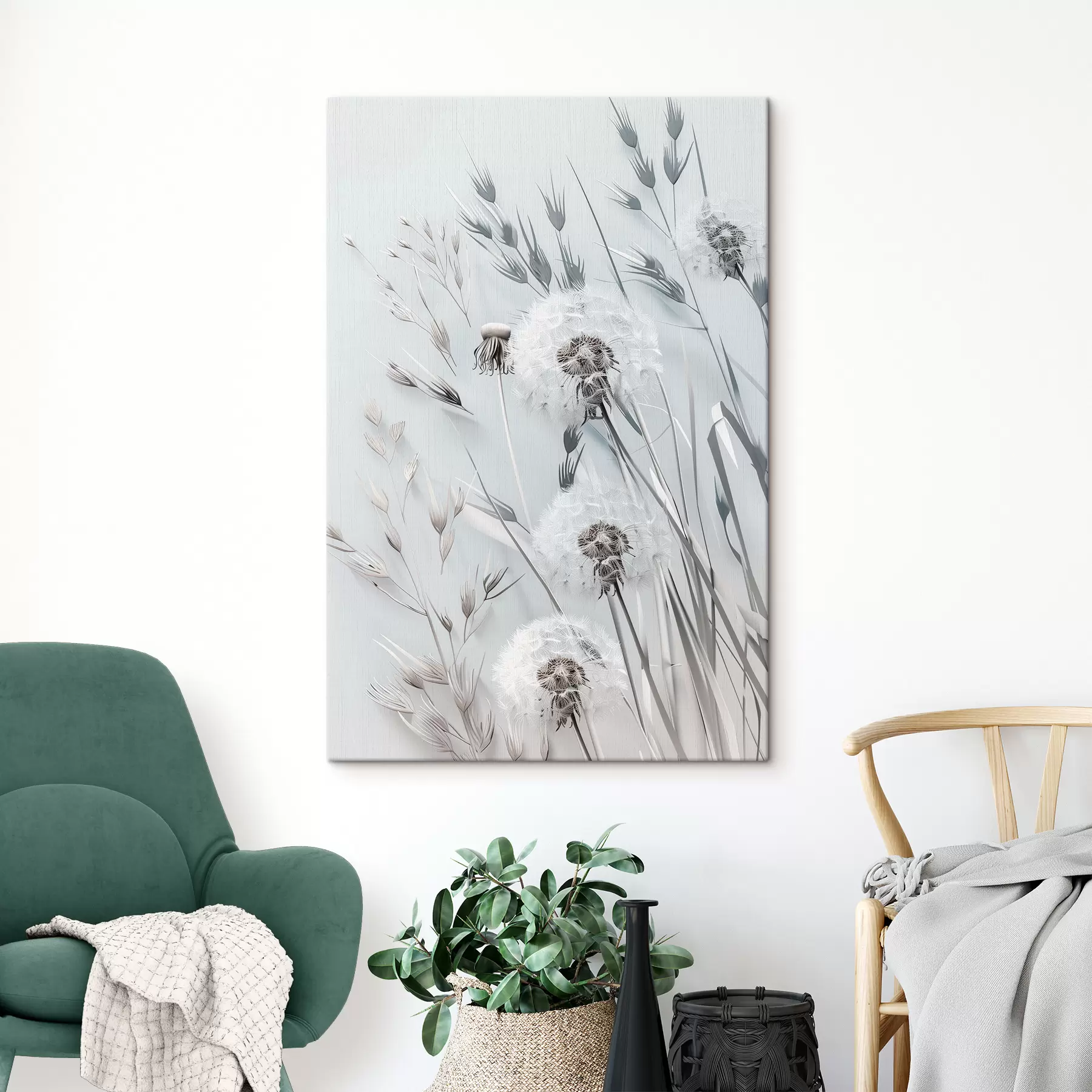 fototapet Păpădii tandre s39786