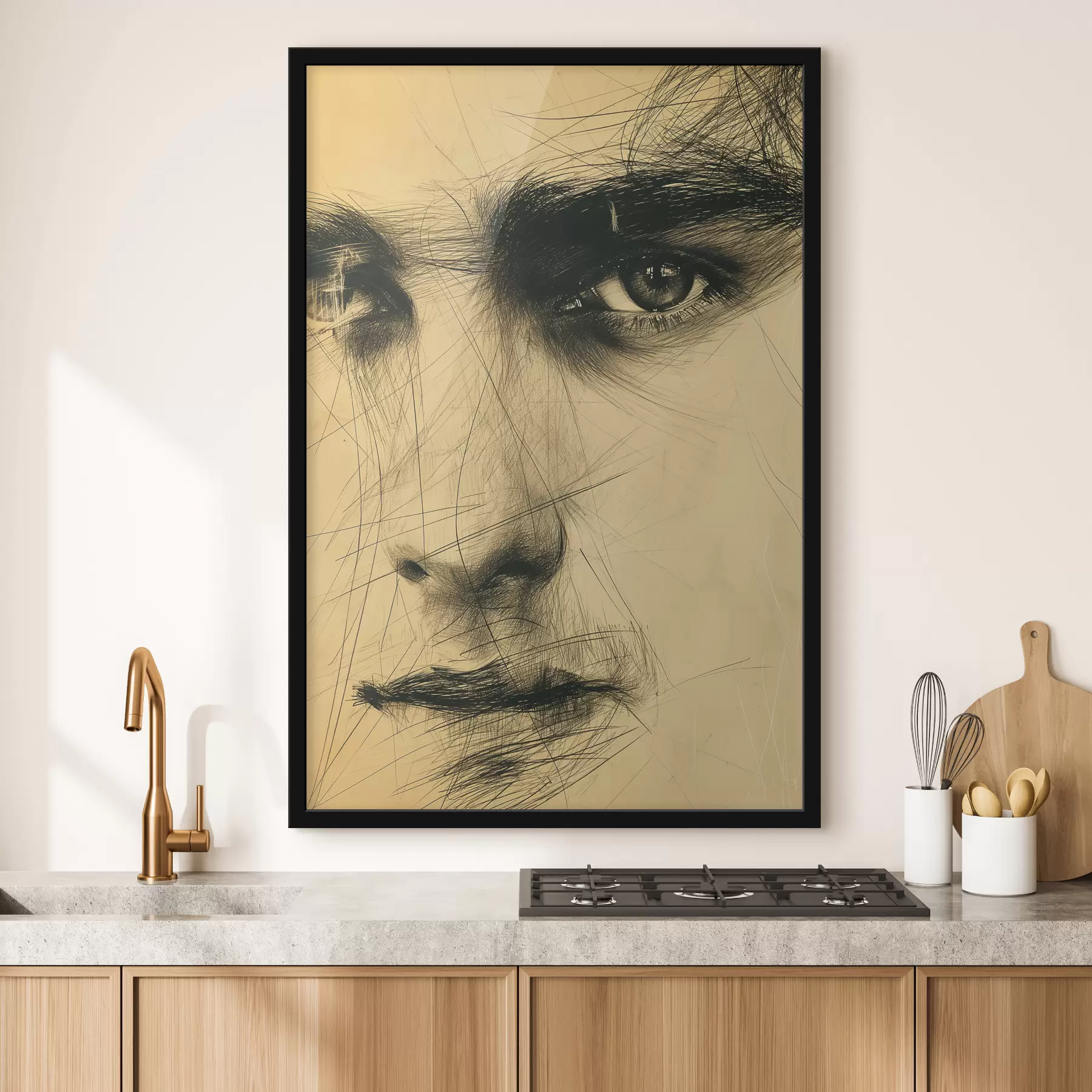 fototapet Abstracție, ochi, om, față f39968