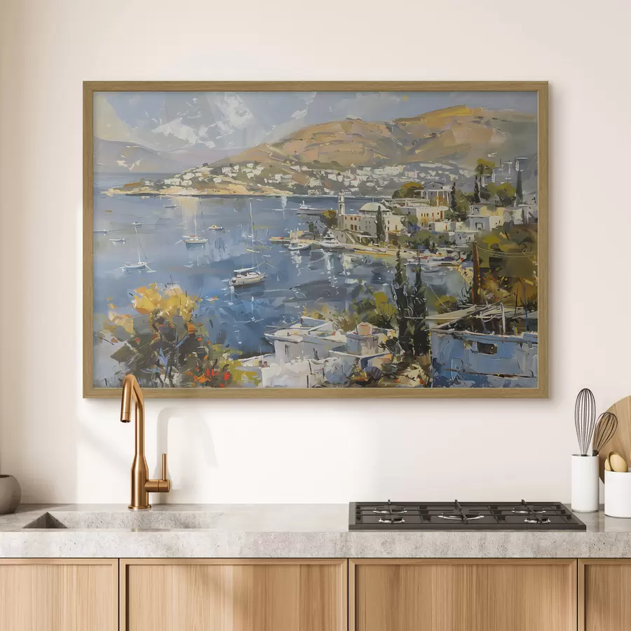 fototapet Bodrum, un oraș de coastă din Turcia f39907