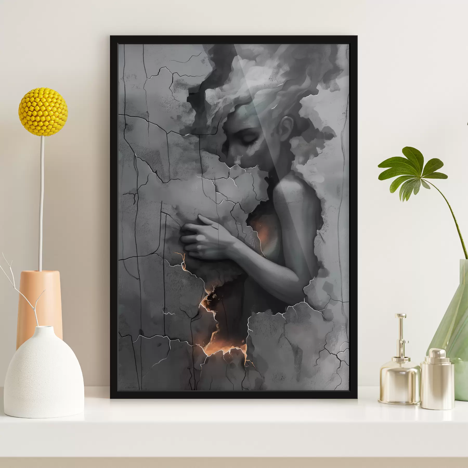 Tablouri Fată, pereți, defect f39994