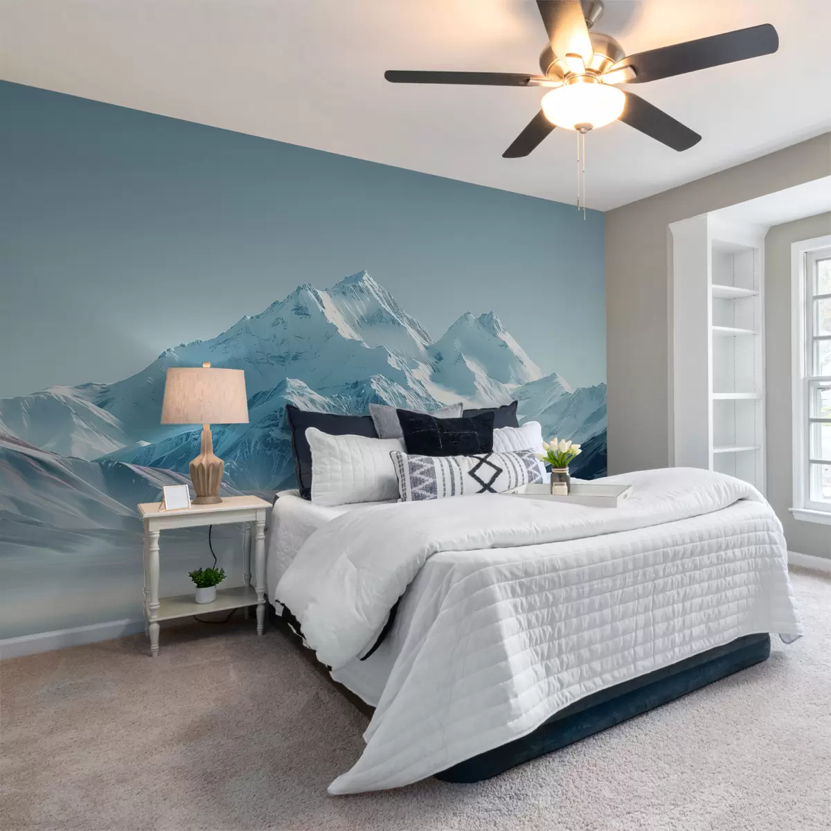 fototapet Munți albaștri de iarnă w01390