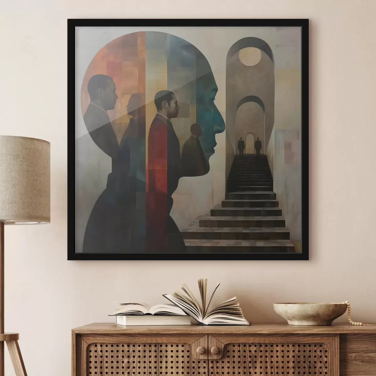 Poster profiluri moderne ale bărbaților în artă f40239