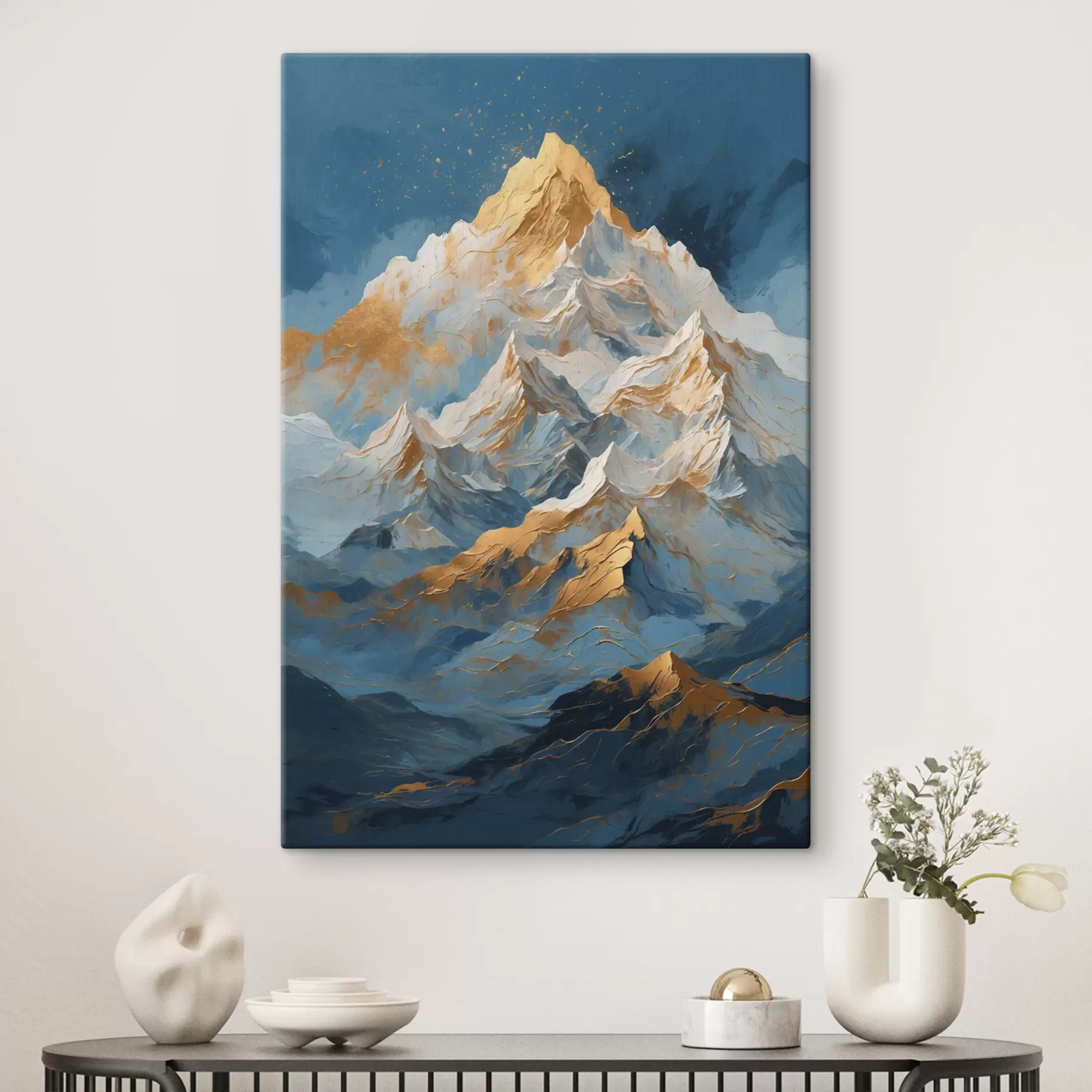 fototapet Munți pe fundal albastru s40327