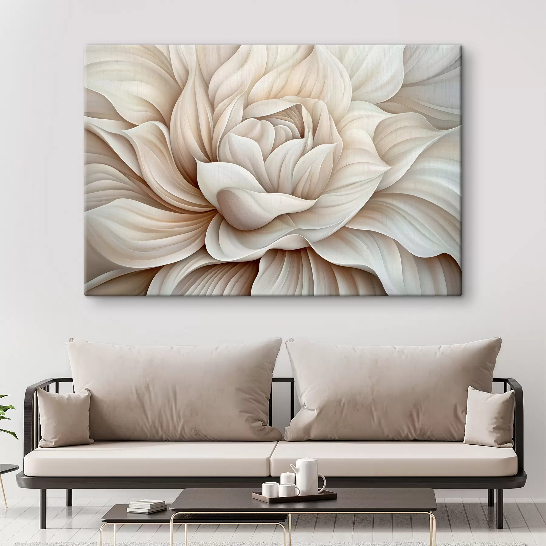 fototapet Petale ale unei mari flori abstracte s40352