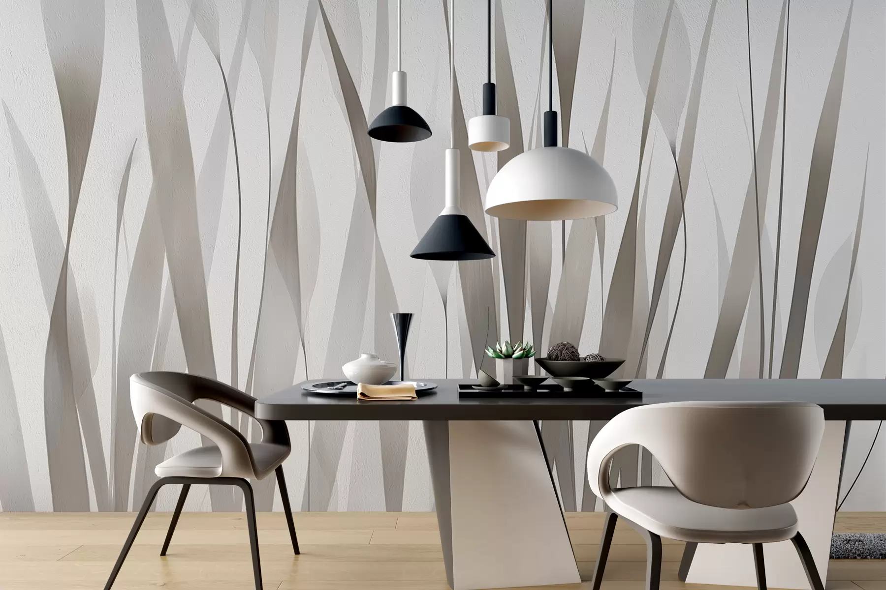 fototapet Frunze translucide în culori pastelate w01018v1