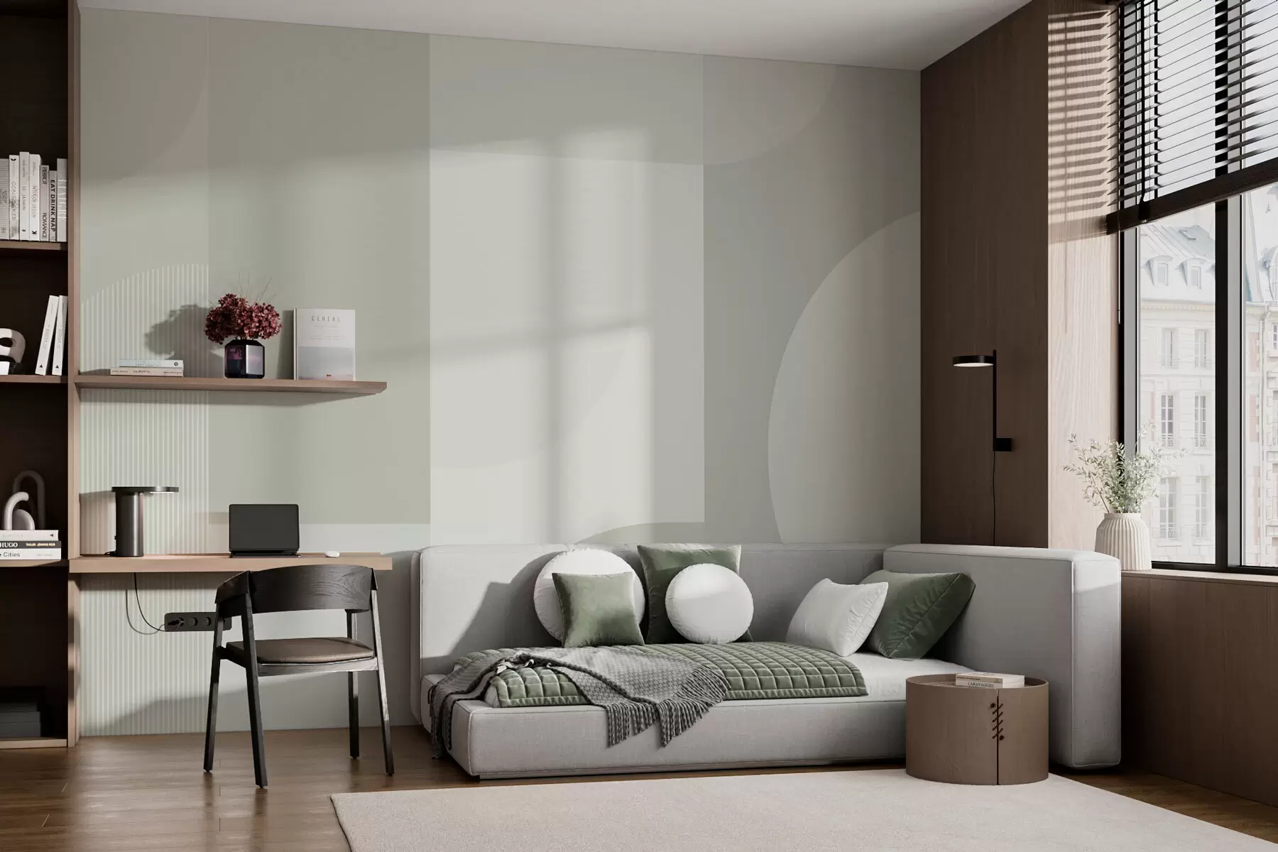 fototapet Minimalism elegant cu geometrie w01500