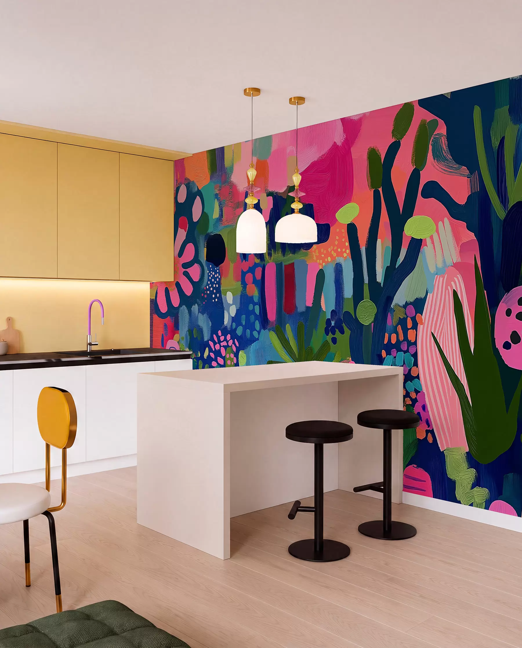 fototapet Desen abstract luminos w08284