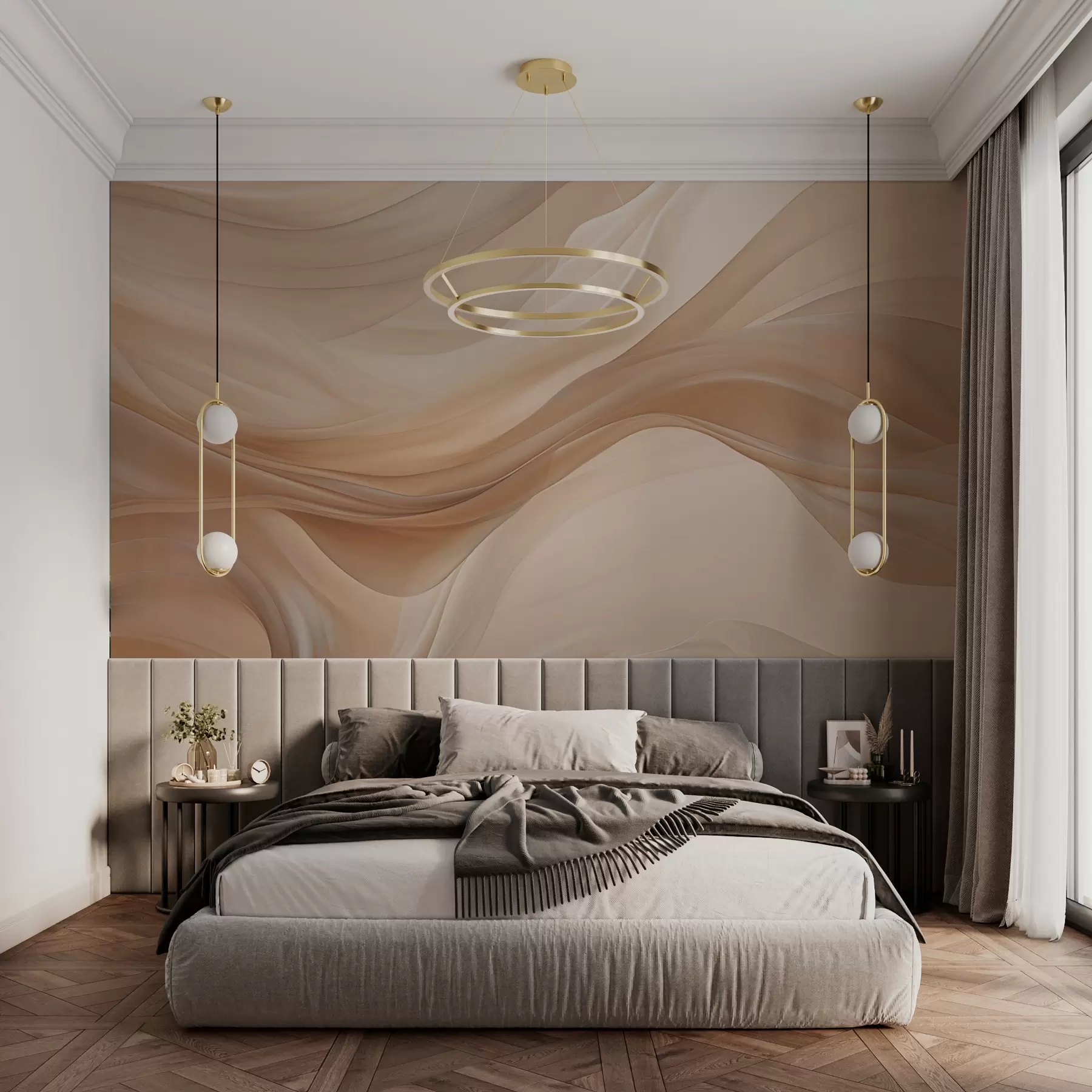 fototapet Fundal bej delicat w01641