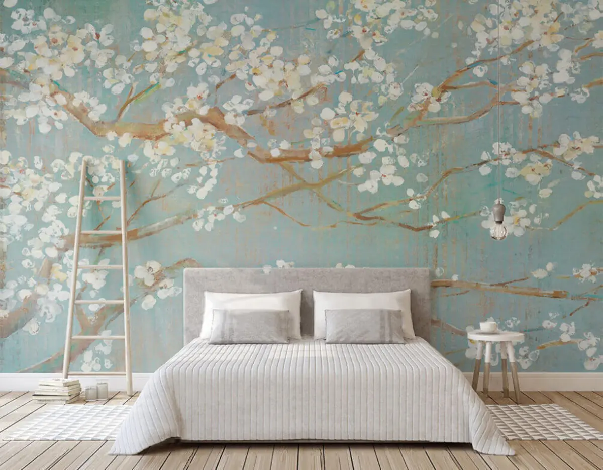 fototapet Copacul înflorește cu flori albe u29224